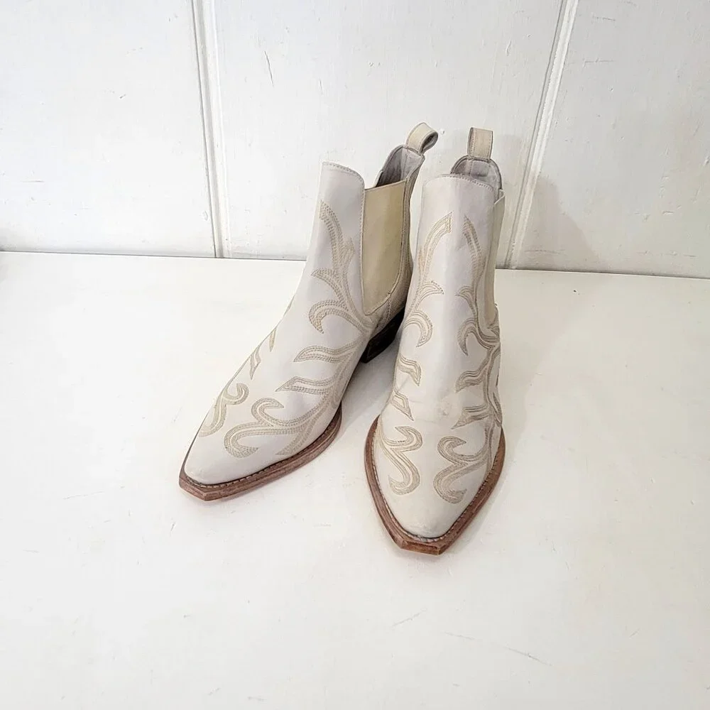 Free People Wayward Western Ankle Boots Women's 8 1/2 - Picture 2 of 8